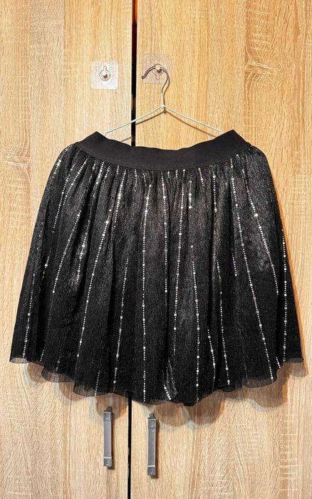 Fustă neagră cu sclipici – Sinsay