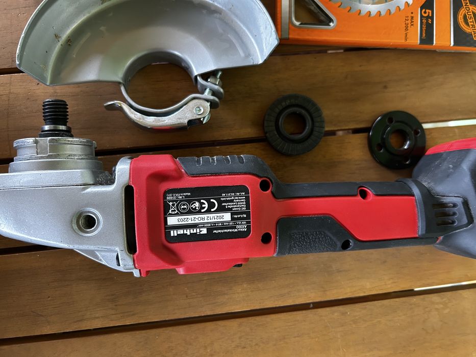Pachet Polizor unghiular (flex) Einhell Axxio brushless plus accesorii