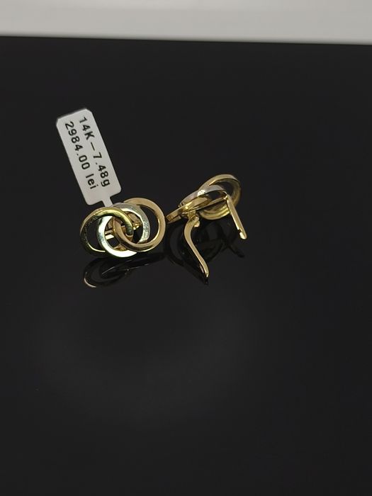 Bijuteria Royal cercei din aur 14k 7.48 gr