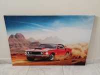 Светеща картина с Led осветление - Ford Mustang Shelby - в пустиня
