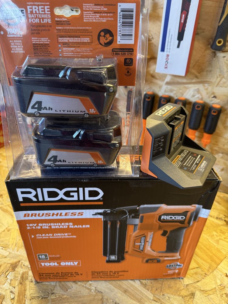 Pistol cuie Ridgid brushless USA