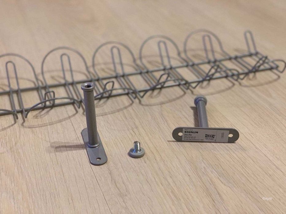 Organizator tub cabluri birou IKEA SIGNUM 70 cm argintiu nou desigilat