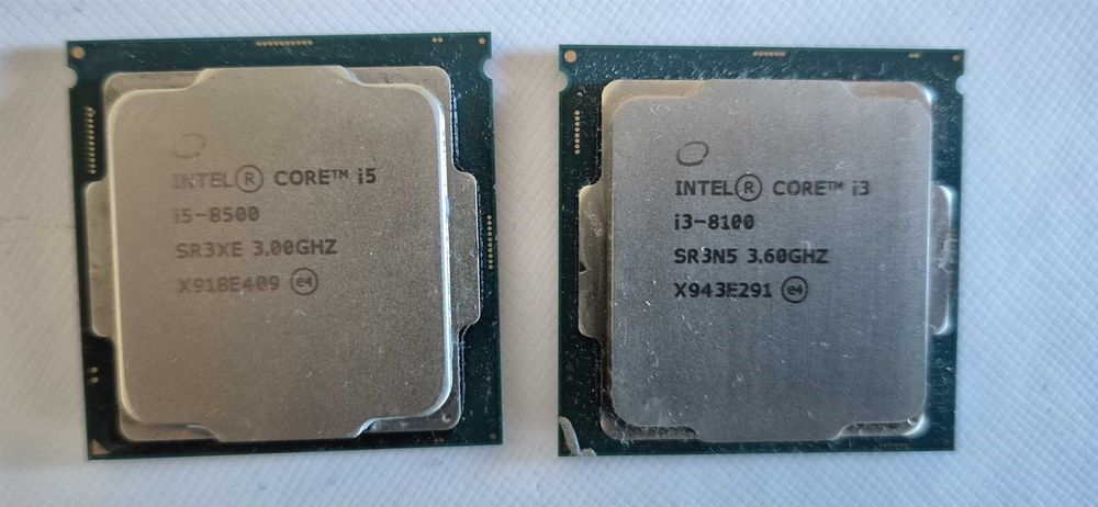 procesor i5 8500     si procesor  i3 8100