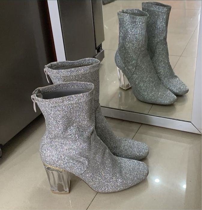 Ghete glitter cu sclipici