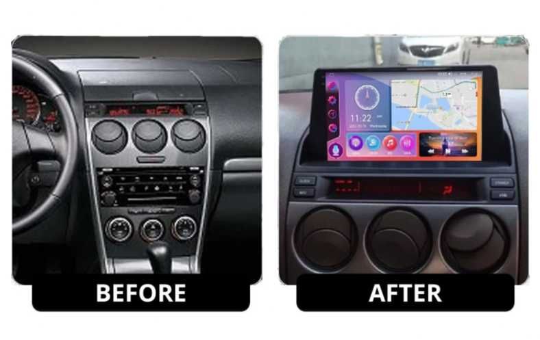 9-инчова мултимедия за Mazda 6 (2002–2008) + подарък камера