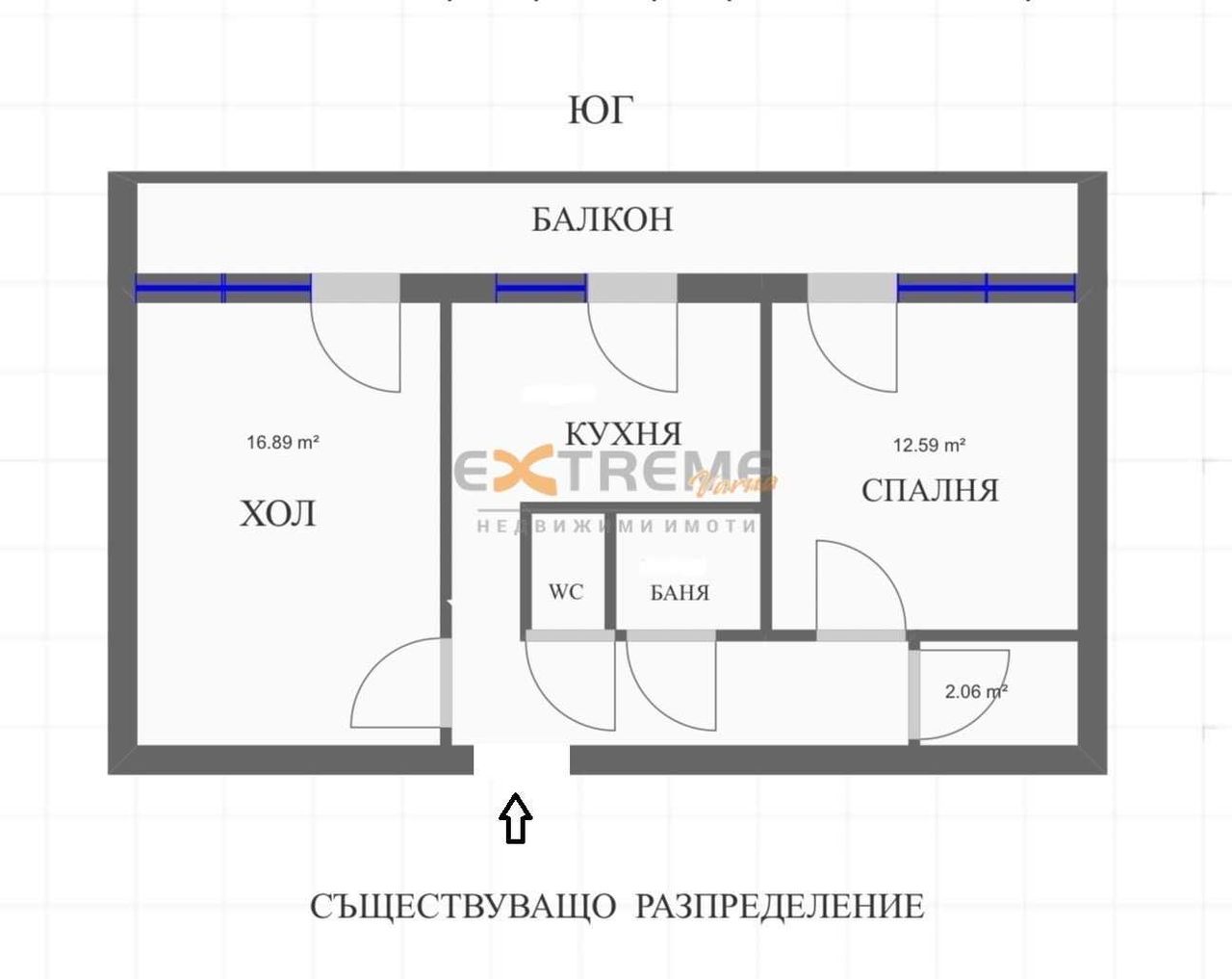 Продава се Тристаен апартамент в Варна, Цветен квартал - 68 кв.м за 1750 €/кв.м - Снимка #14