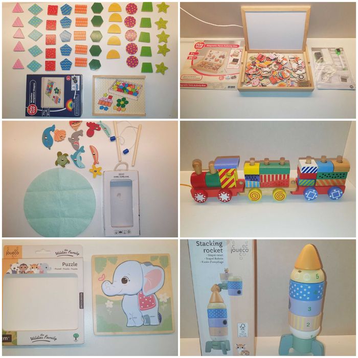 Дървени образоветлни играчки