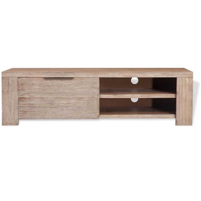 comoda tv lemn masiv de salcam slefuit  140x38x40cm