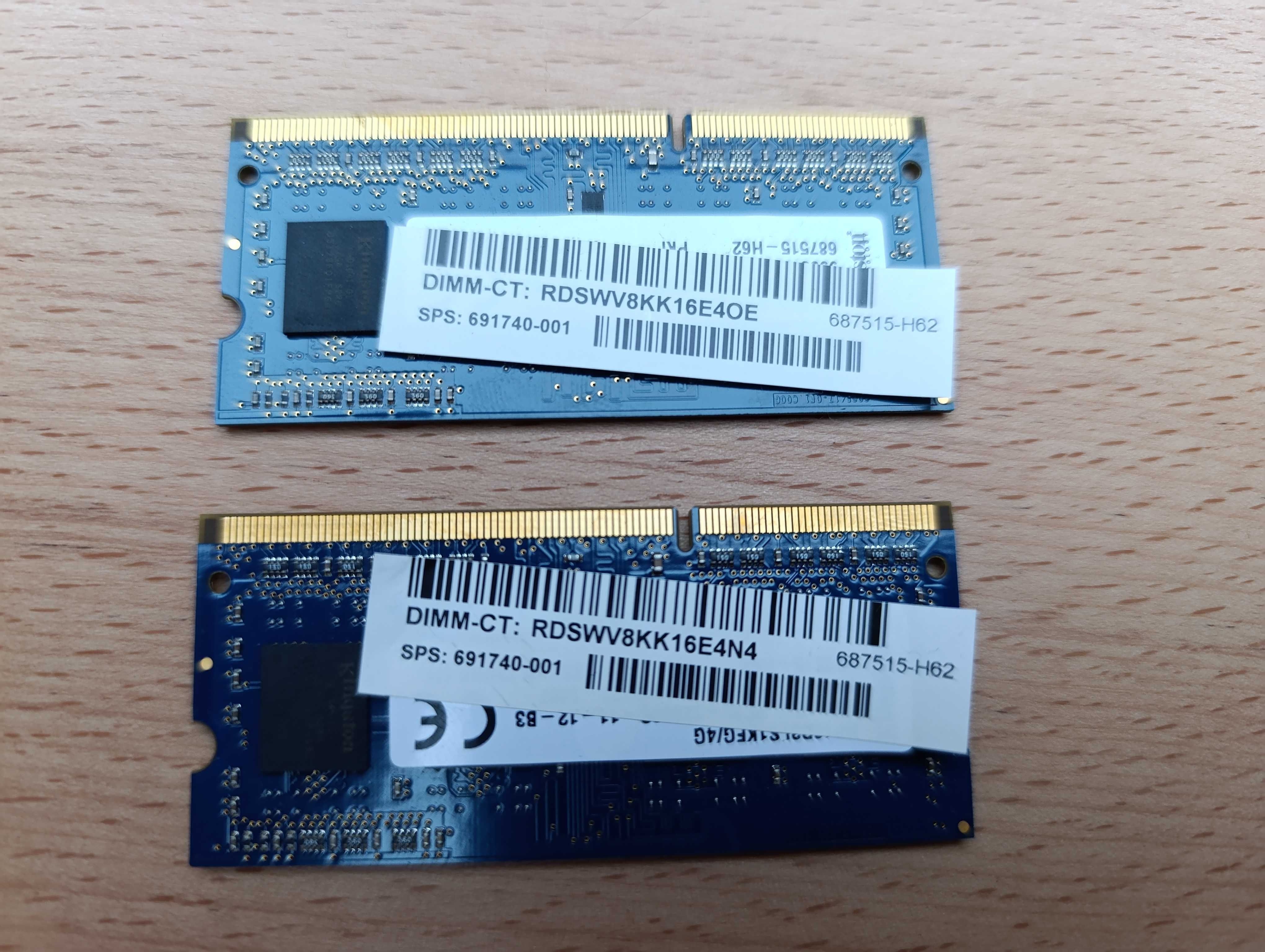RAM памет за лаптоп 2х4GB DDR3 DD3L 1600 МHz PC3L-12800 SODIMM