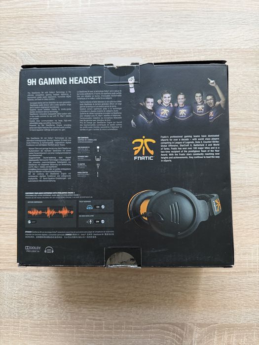 Casti editie limitata SteelSeries 9H Fnatic edition