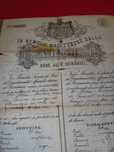 Pașaport original din 1897 . Semnat de ministrul afacerilor străine