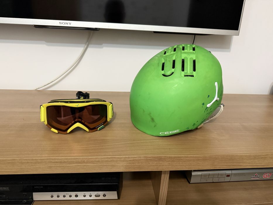 Casca + ochelari ski pentru copii CEBE