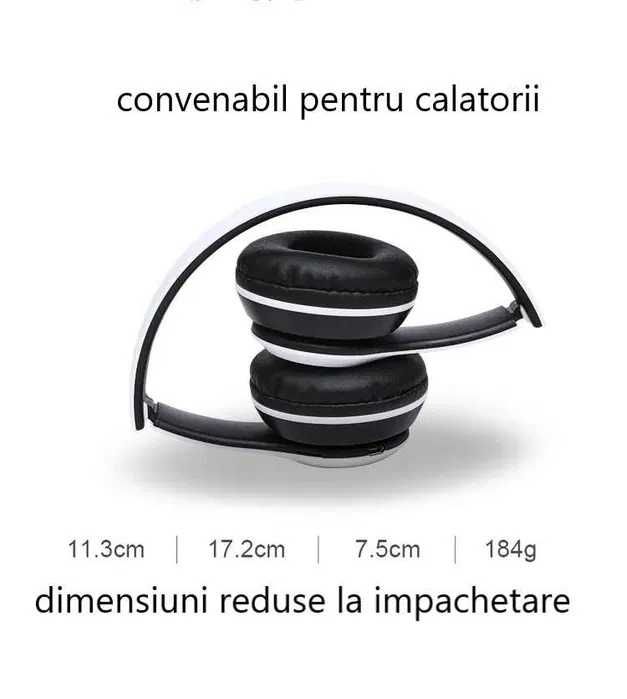 Căști Lenovo P47 cu Bluetooth 5.0 Seria pliabilă - Transport gratuit