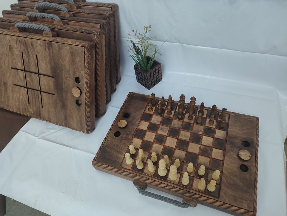 Шахматы PIK-NIK настольные игры 1/5. 100% дерево . Ручная работа..