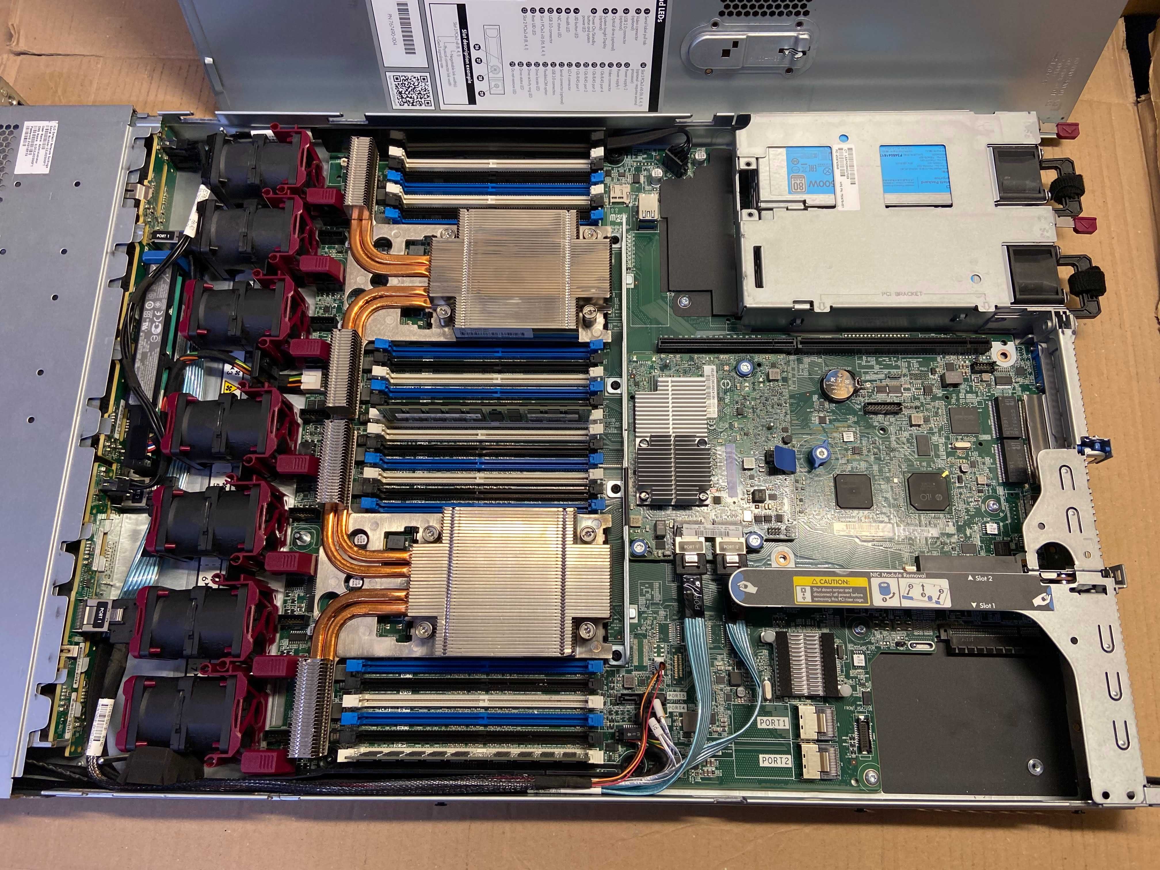 HPE DL360 Gen9 2* Xeon E5-2690 v3, 32GB DDR4, 10*SFF сървър G9