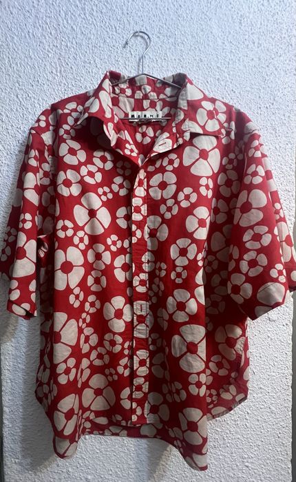 #Marni#camasa #unisex #autentica cu model floral