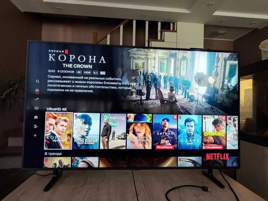 Продам Телевизор Тонкий 4К Доставка кронштейн Бесплатно гарантия 2025