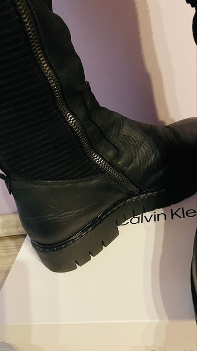 Cizme piele peste genunchi