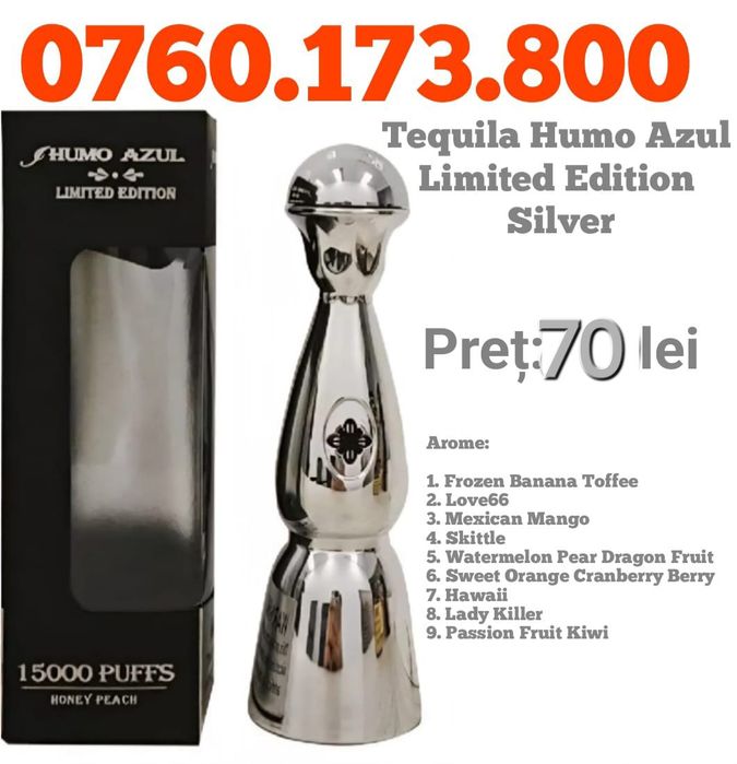 Vape-uri Humo Azul LIMITED EDITION 15k SILVER, originale și sigilate