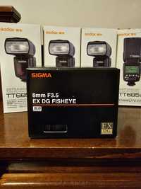 Sigma 8mm F3.5 EX fisheye Obiectiv pentru Nikon FX