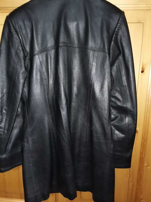 Haina dama de piele naturala ; trei sferturi