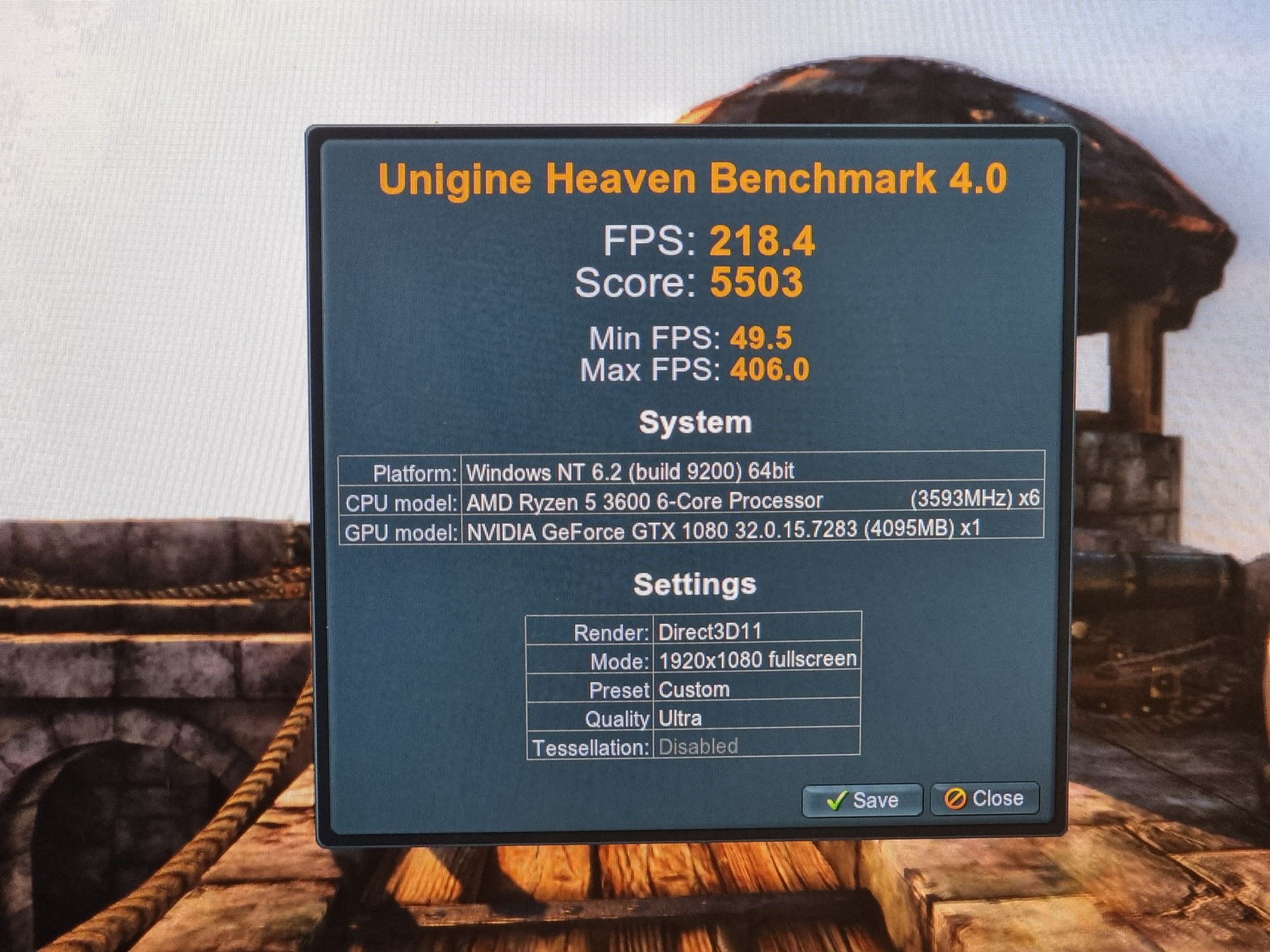 Геймърски Компютър/R5 3600/16GB/SSD-512GB/GTX 1080 8GB