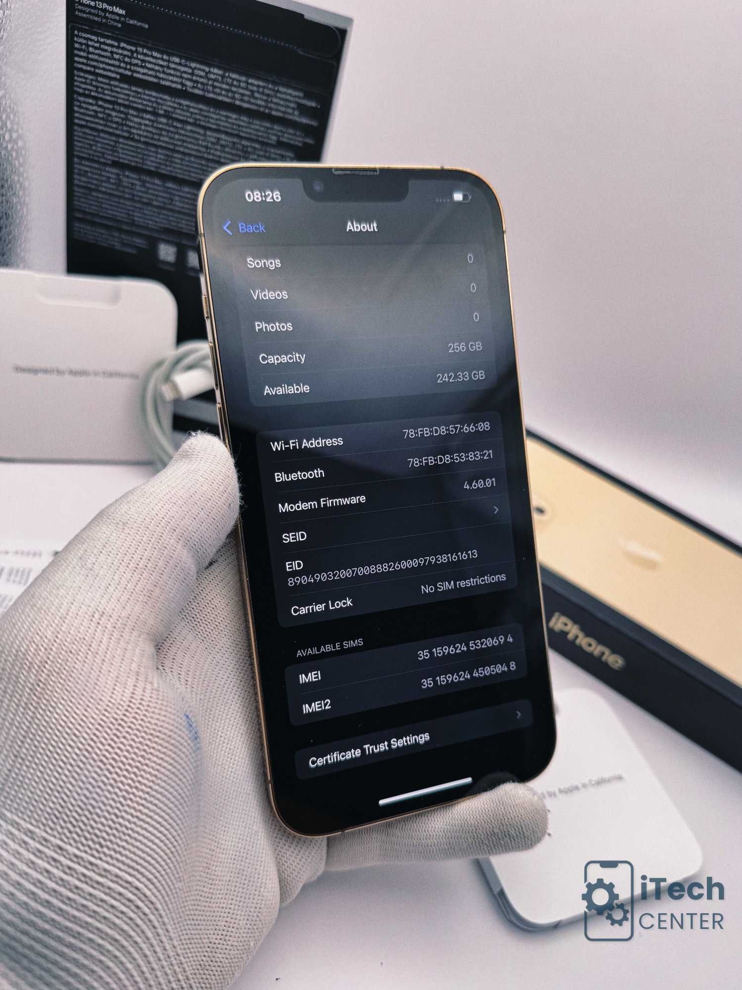 iPhone 13 Pro MAX, 256GB, 100% батерия, КАТО НОВ, 1 година ГАРАНЦИЯ!
