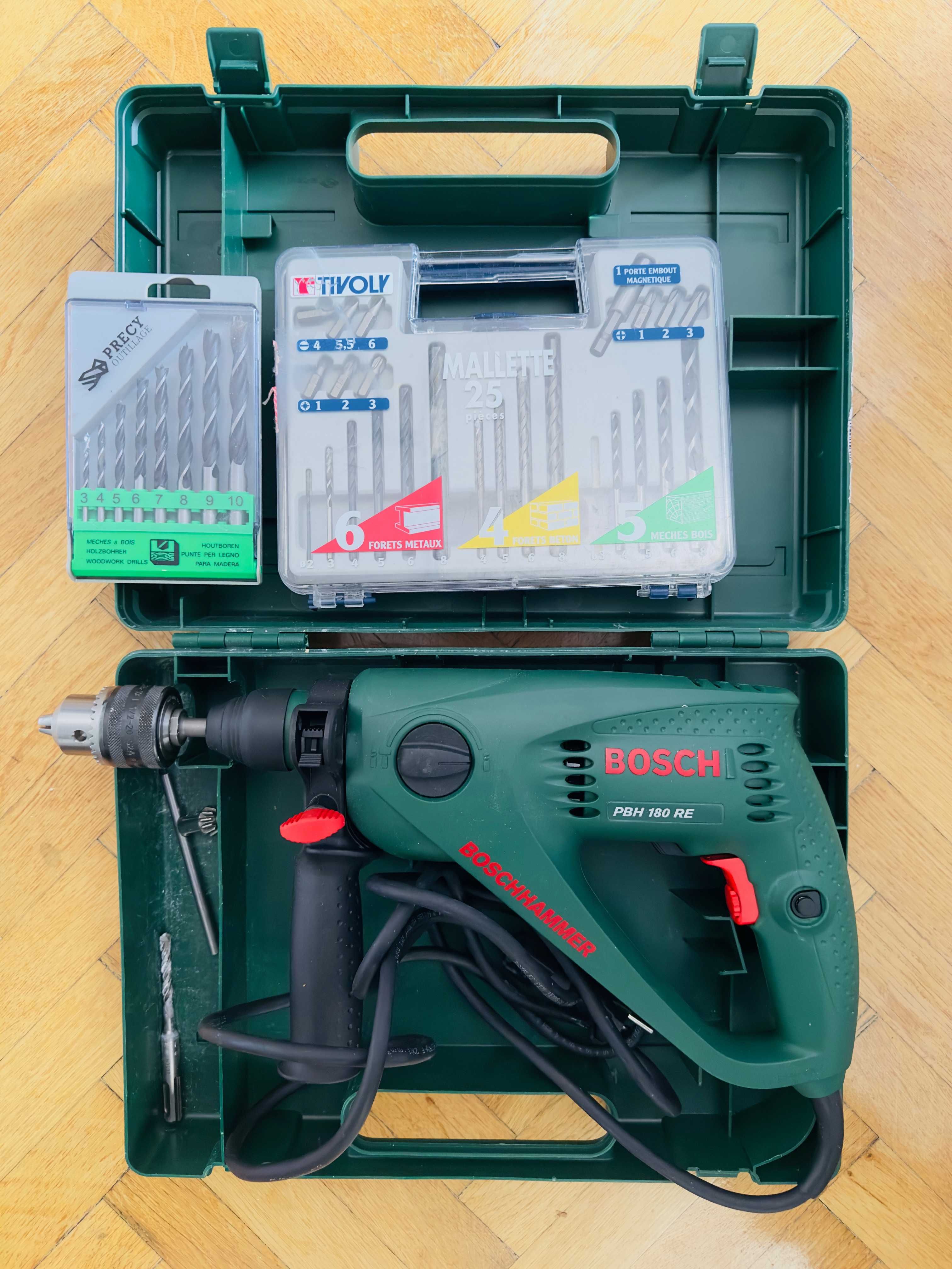 Stare impecabilă Ciocan Rotopercutor Bosch PBH 180 RE + Set 34 Burghie