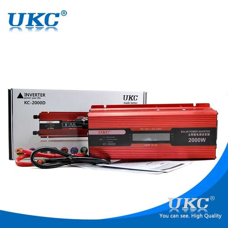 Нови ИНВЕРТОРИ UKC от 300W до 5000W -12V или 24v /220V, 29,98 лв Промо