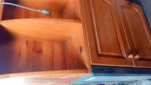 Дървен шкаф с вграден абсорбатор gorenje