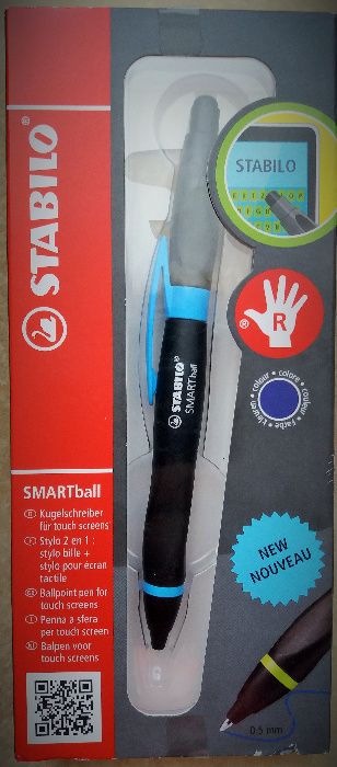 Pix/Ballpoint SmartBall Stabilo Blak/Cyan