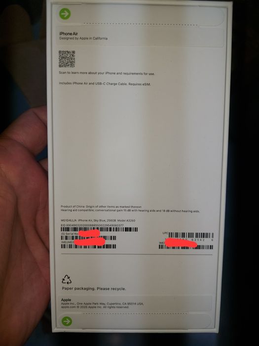 iPhone Air 256GB Sky Blue