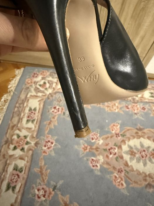 Vand pantofi decupati piele naturala 39