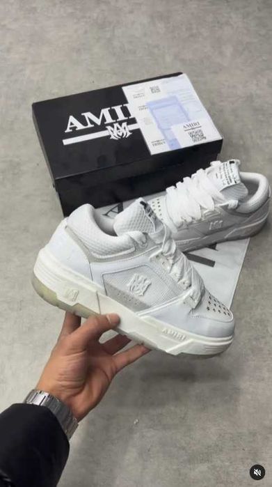 Adidasi AMIRI MA-1 All White - Produs NOU cu cutie