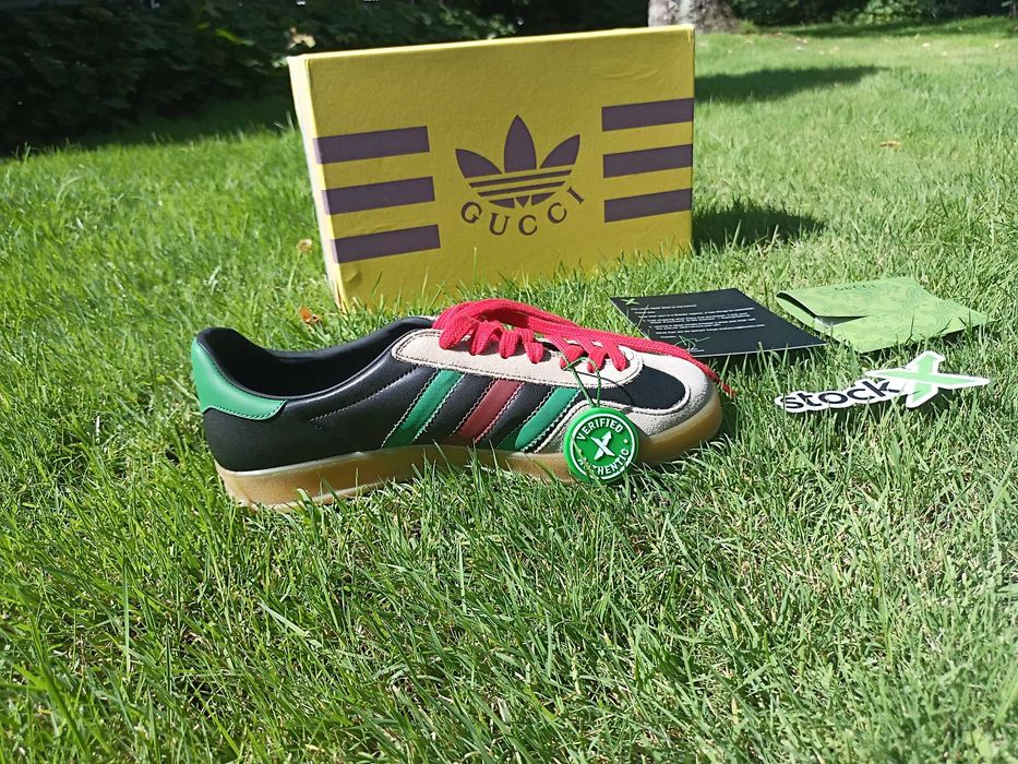 Обувки Adidas x Gucci Gazelle Black Green Red