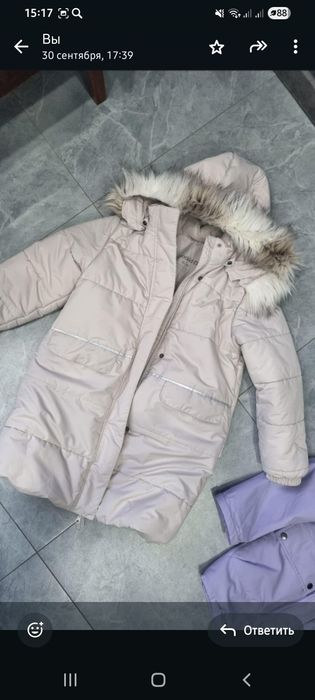 Куртка на девочка зимняя