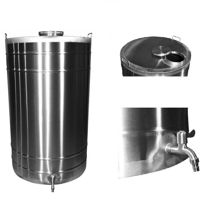 Cisterne de inox alimentar pentru vin DE LA 30 PANA LA 550 LITRI