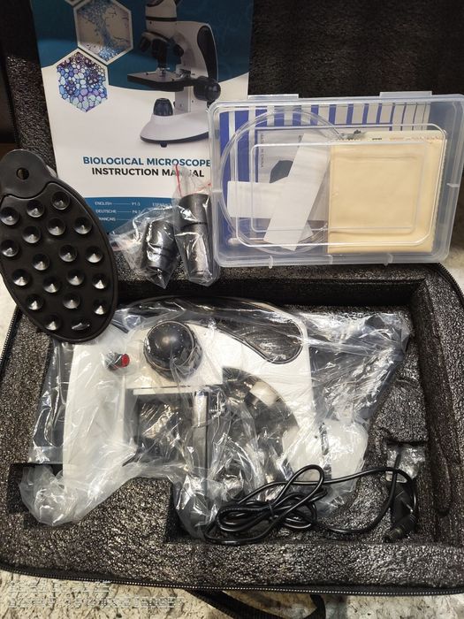Kit Microscop BNISE Kids 40X-2000X Magnificare cu Diapozitive