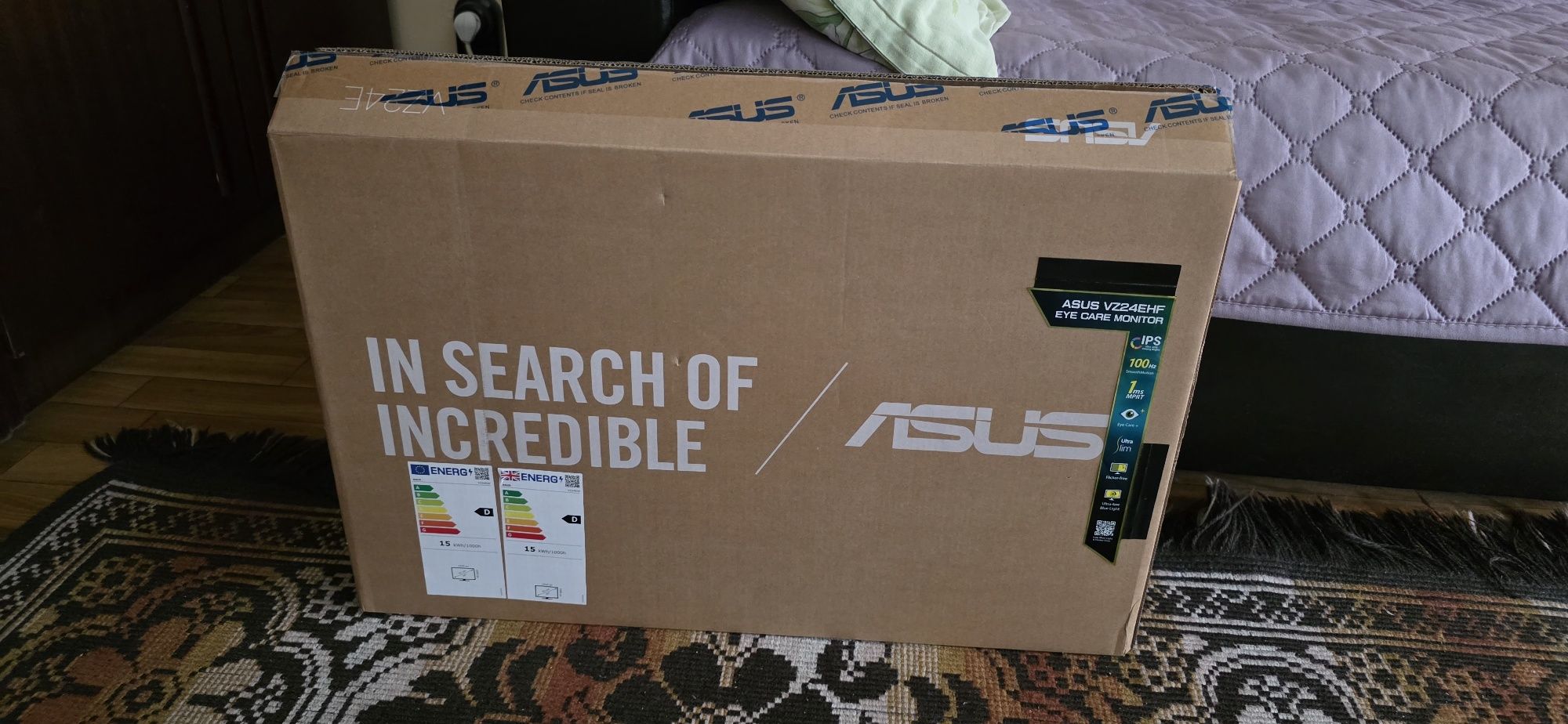 Монитор ASUS - VZ24EHF, 23.8'', IPS WLED, 100Hz, 1ms