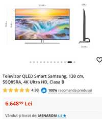 QLED TV Samsung 55Q85R; 138 CM 4K; Direct Full Array HDR 1500; 120 Hz