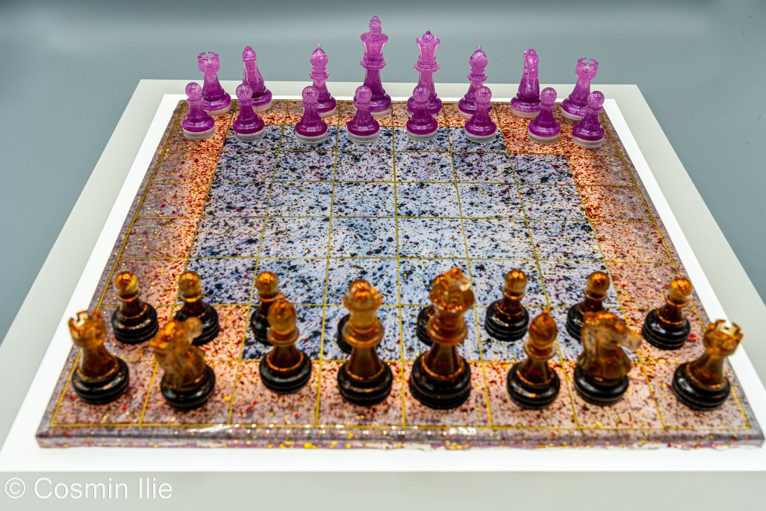 Set Șah (Piese+ Tablă) Chess Board 100%Epoxy