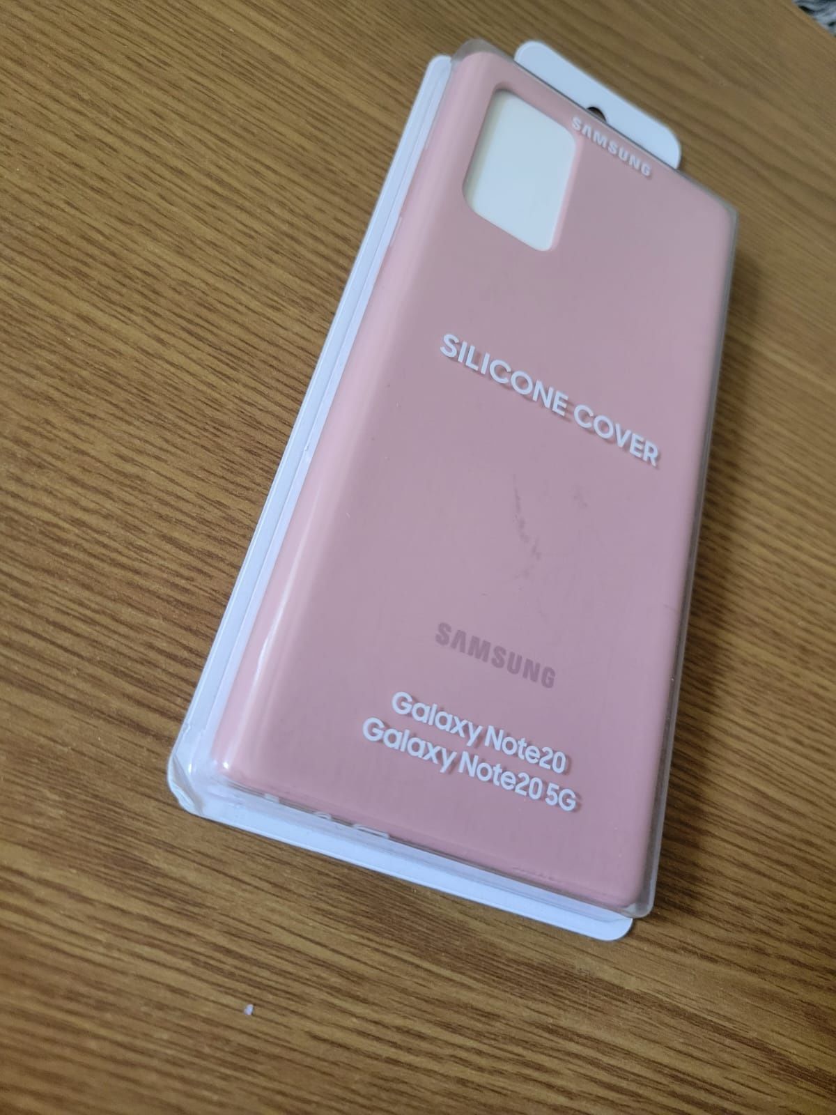 Husa de protectie Samsung Silicone pentru Galaxy Note 20, Copper Brown