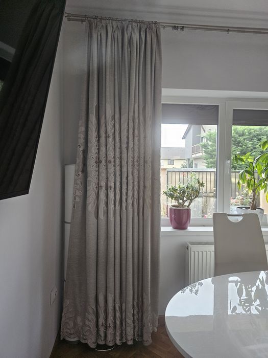 Set 2 draperii brodate stofa