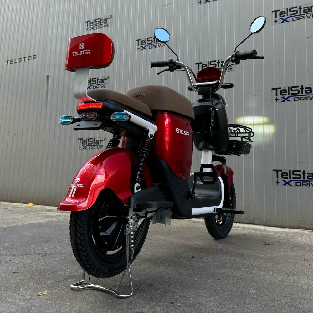 Eлектрически скутер TELSTAR EMAL 1200W с двойна седалка и педали 2025