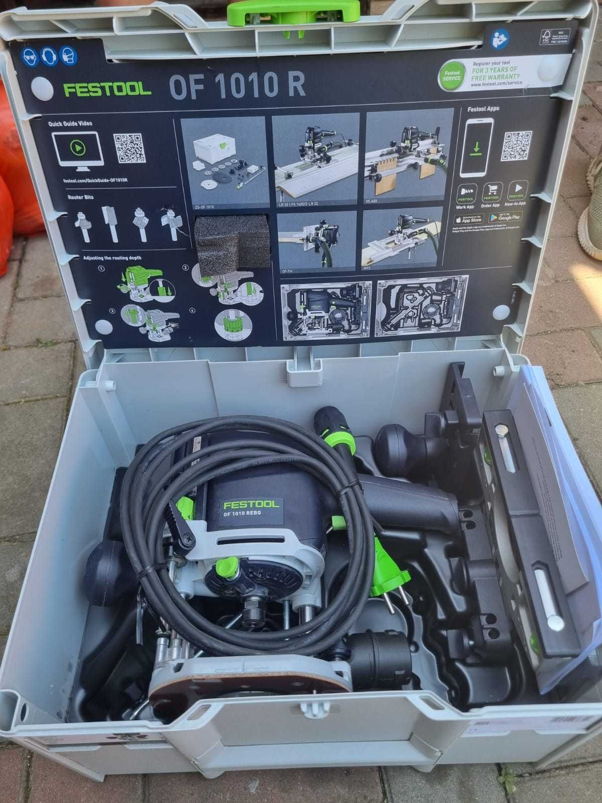 Vand freză electrică FESTOOL OF 1010 R + set accesorii originale