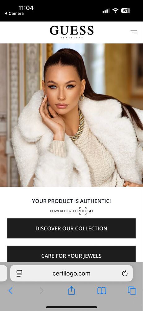 Гривна неръждаема стомана GUESS