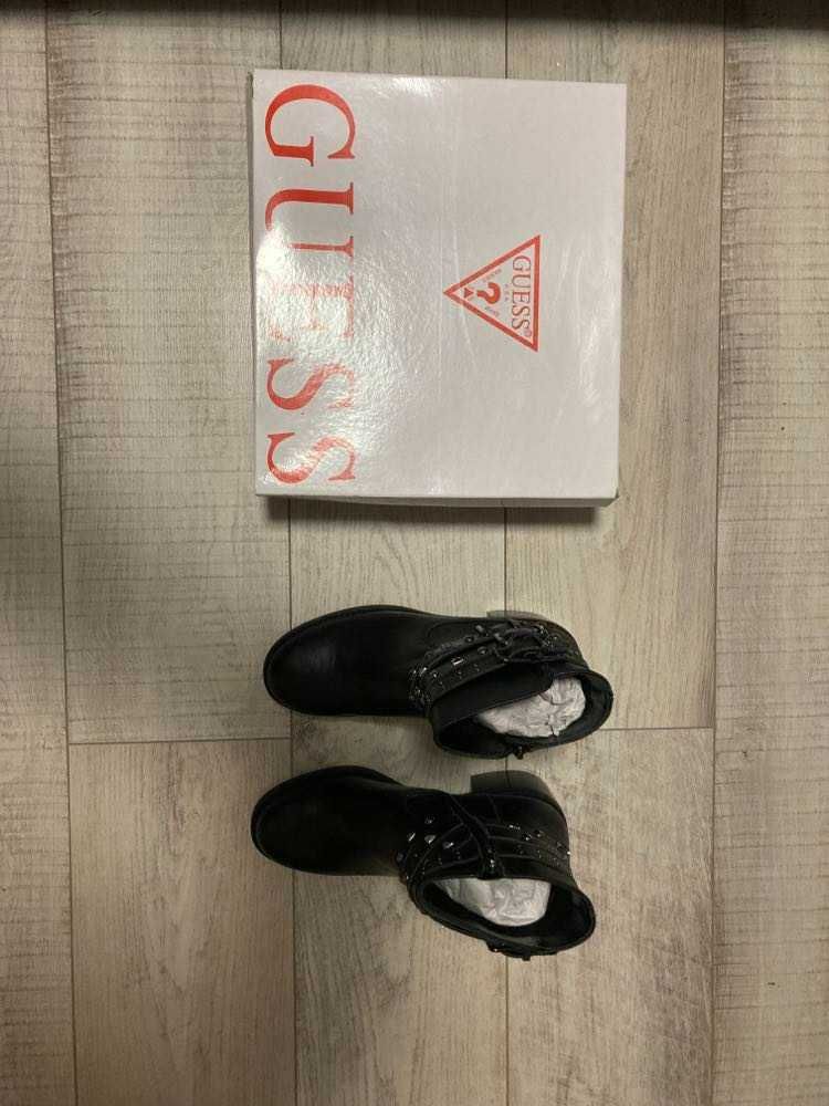 Guess Colleen genuine leather boot - Кожени ботуши Guess