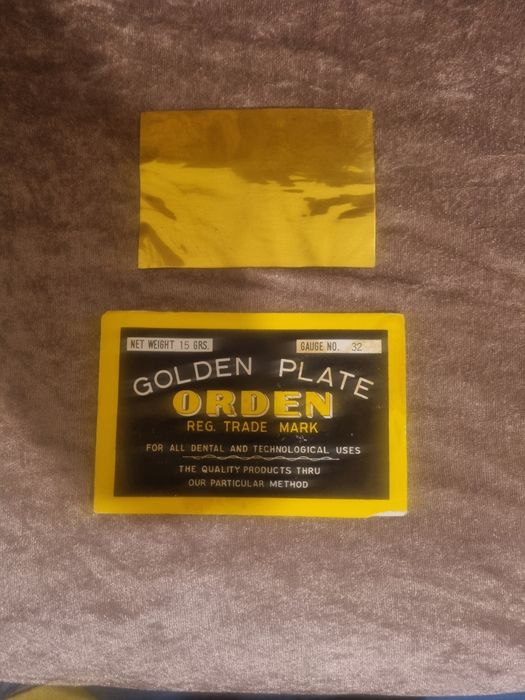 Aur dentar marca golden plate orden