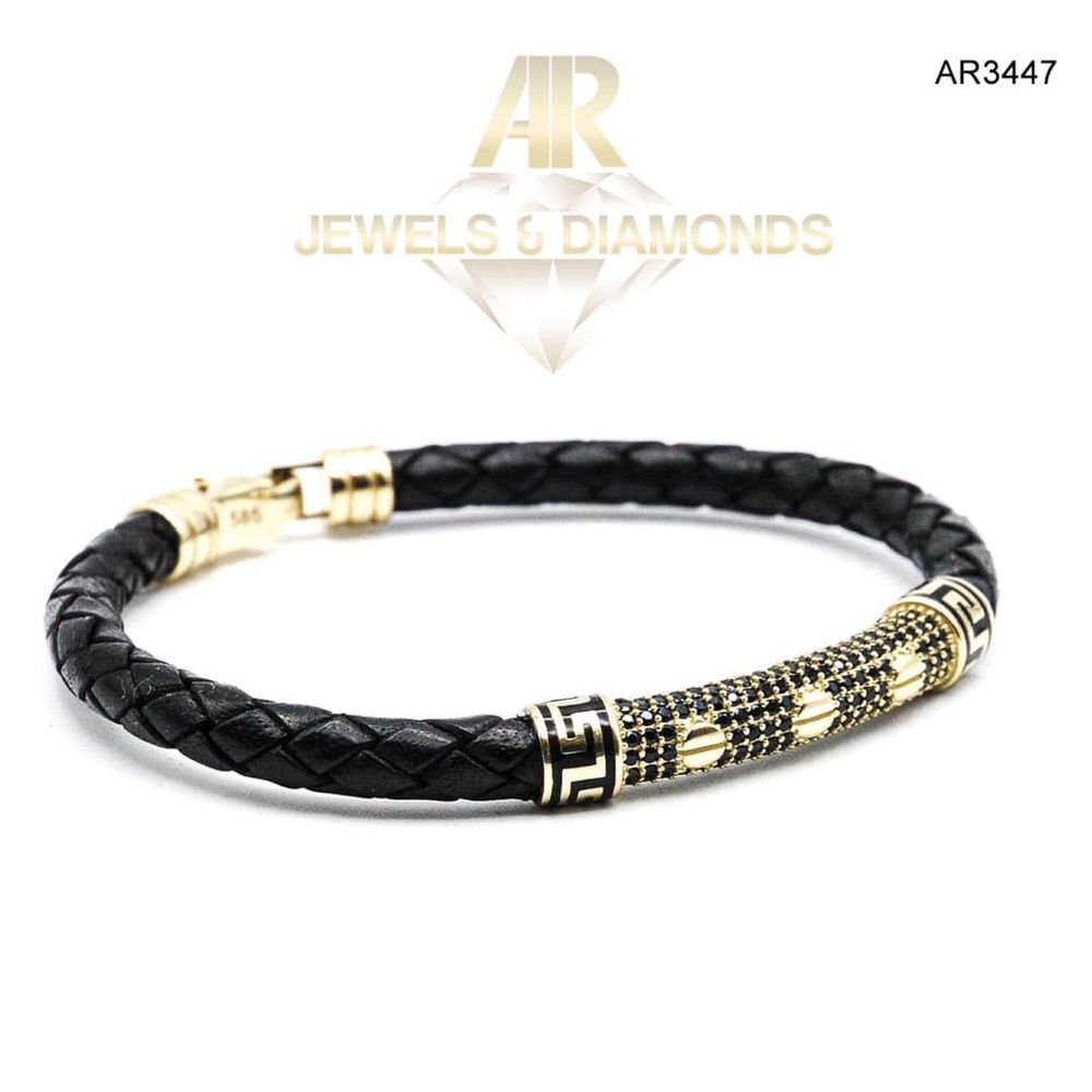 Bratara Aur 14 K model nou unisex ARJEWELS(AR3447)