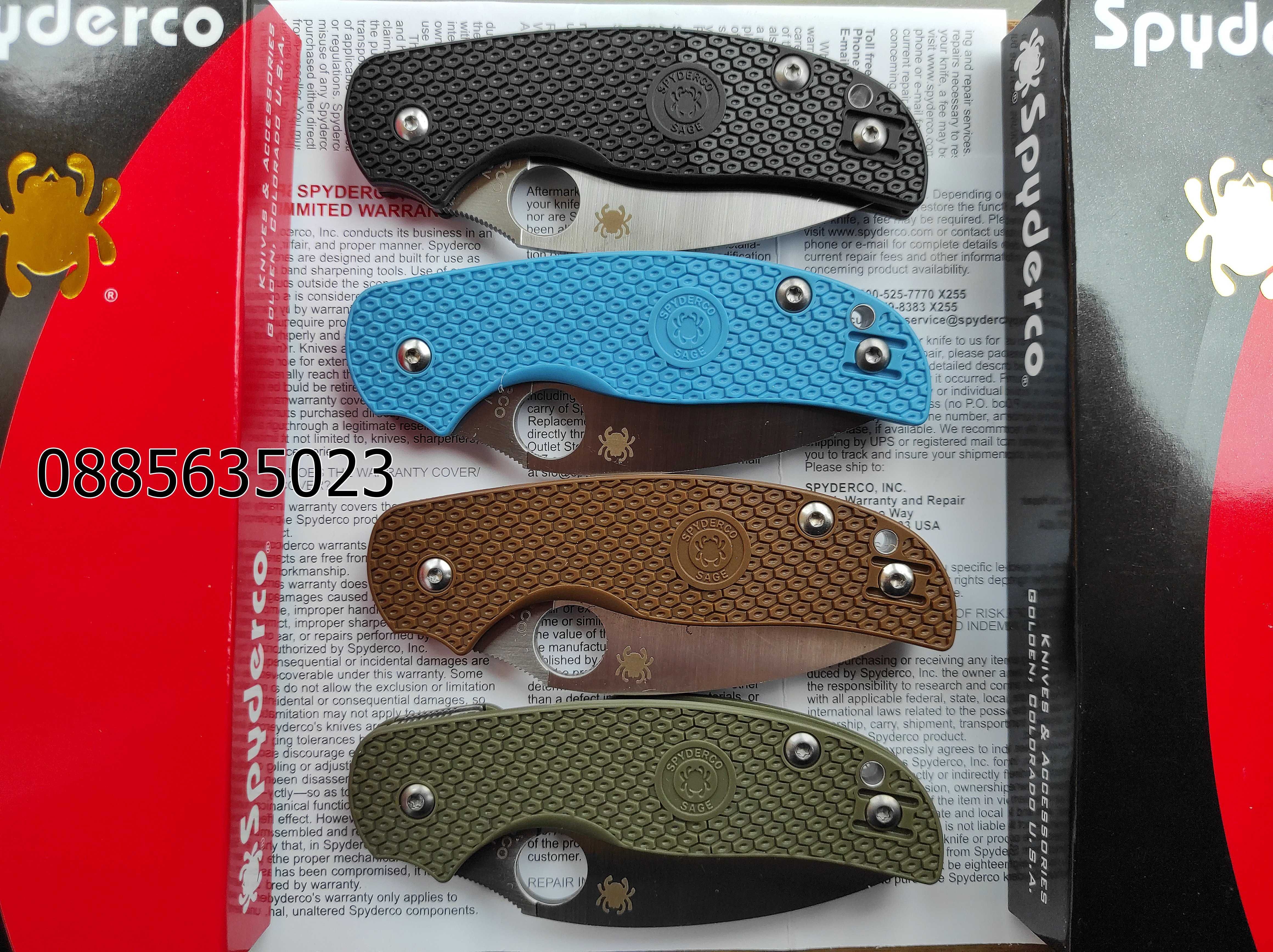 Сгъваем нож Spyderco C123 Sage 5